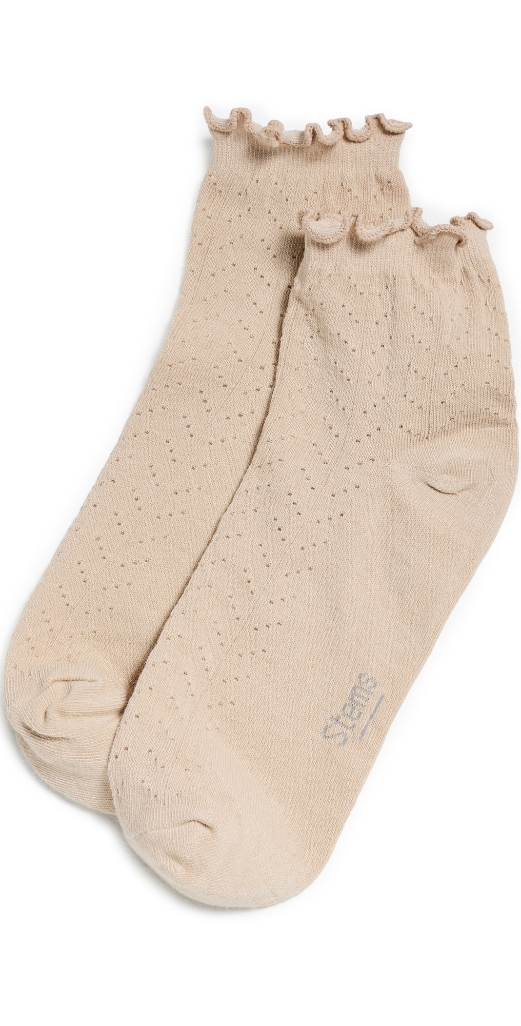 Stems Pointelle Ankle Socks Beige One Size | Shopbop