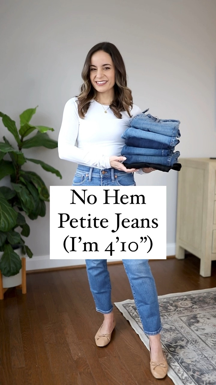 Petite Stovepipe Jeans in Leaside Wash