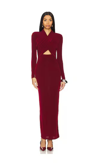 Reno Slinky Knit Dress in Burgundy | Revolve Clothing (Global)