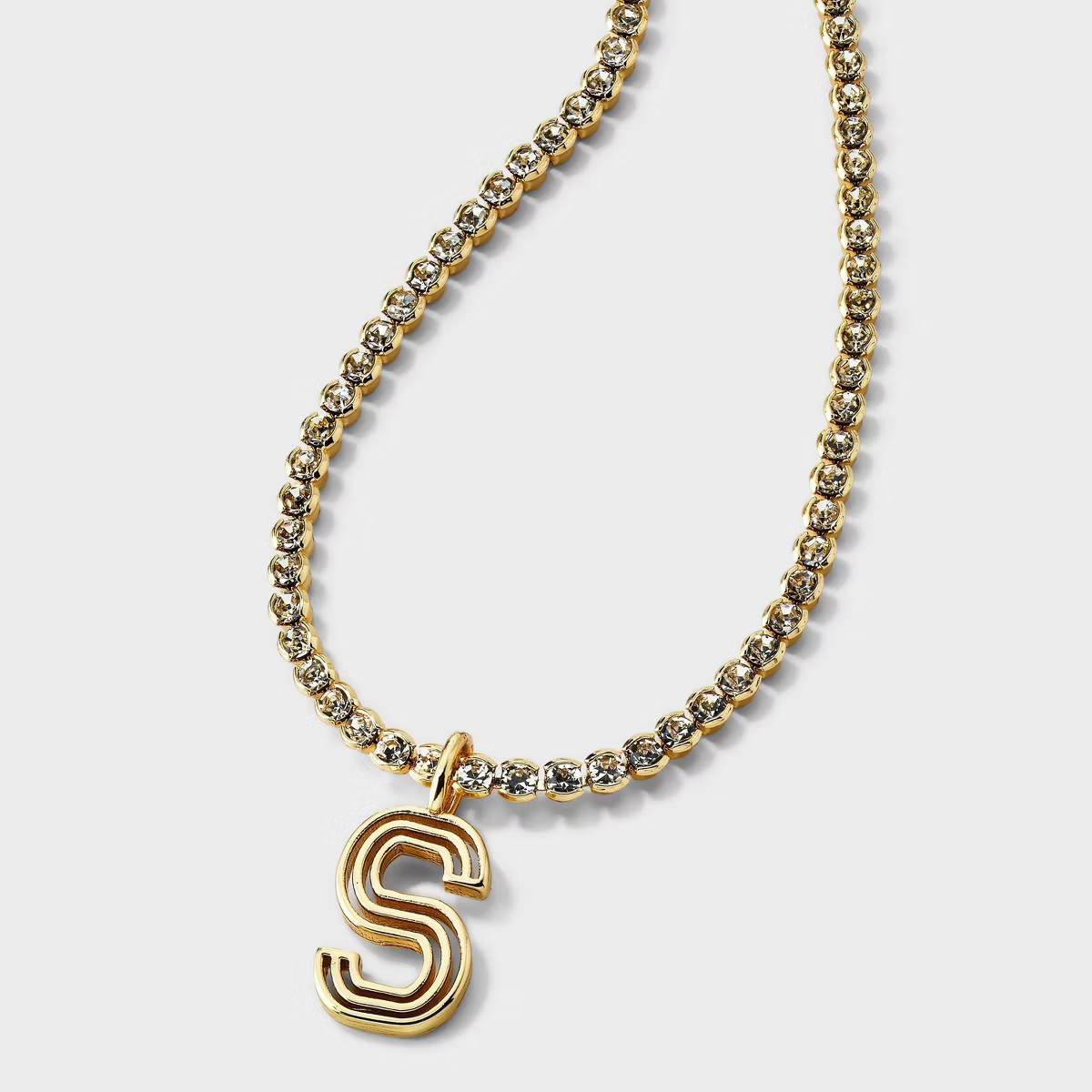 SUGARFIX By BaubleBar Initial Attraction Necklace "S" - Gold | Target
