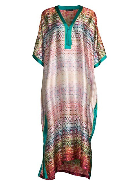 Silk Tassel Caftan | Saks Fifth Avenue