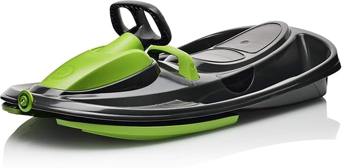 Snow Sled for Kids, Adults - Toboggan Sled, Easy Turning Steering Wheel, Anti-Slip Seat, Pull Up ... | Amazon (US)
