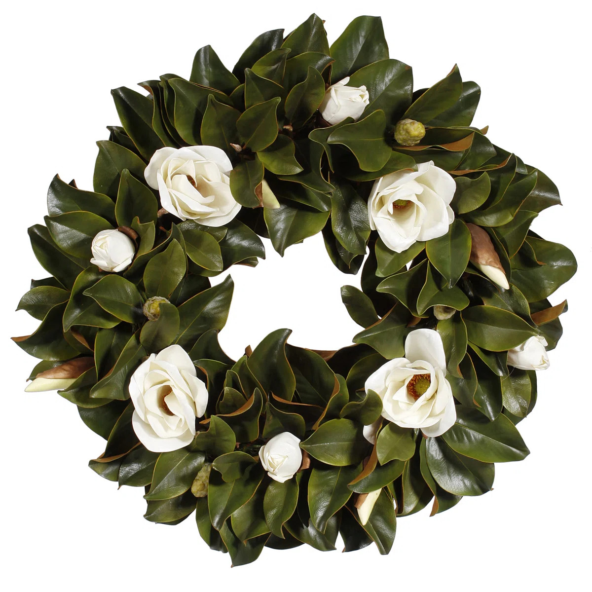 Magnolia Polyester Wreath | Wayfair North America