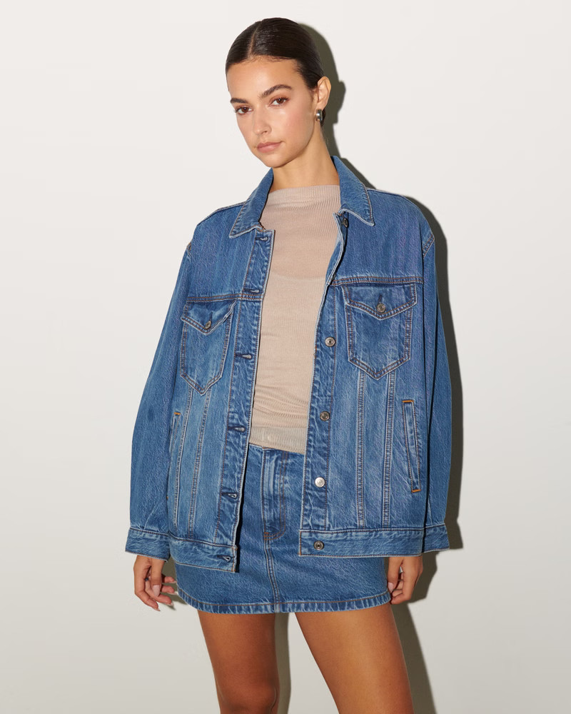 Denim Trucker Jacket | Abercrombie & Fitch (US)