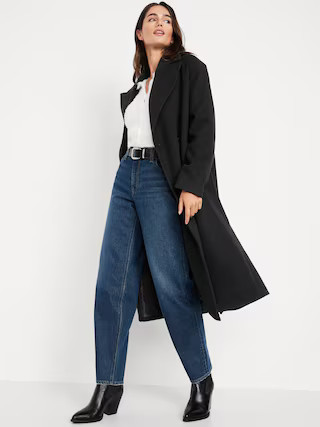 Oversized Twill Overcoat | Old Navy (US)