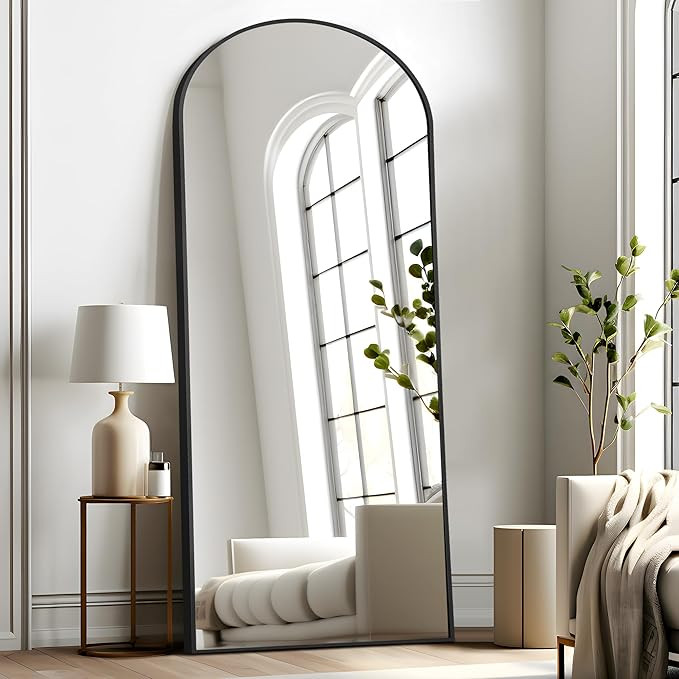 NeuType 71x32 Arched Full Length Mirror Standing Mirror Floor Mirror Hanging or Leaning Against W... | Amazon (US)
