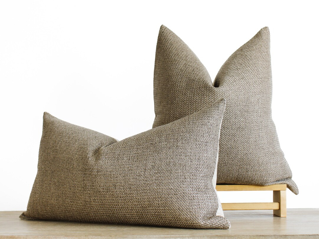 Textured Neutral Pillow Cover Minimalist Beige Throw Pillow Beige Coastal Decor Beige Boho Decor ... | Etsy (US)