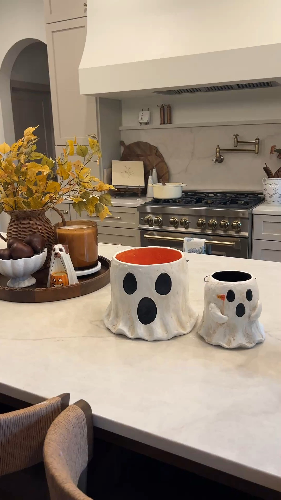 Fall kitchen decor! Linked what I’m using on my kitchen centerpiece. FYI, the marble tray I have the Walmart candle sitting on is the 8 inch size. If that’s out of stock, I other 8 inch options!

#LTKHome #LTKSeasonal