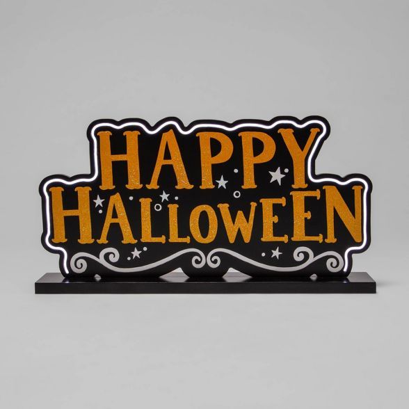 Light Up "Happy Halloween" Tabletop Sign - Hyde & EEK! Boutique™ | Target