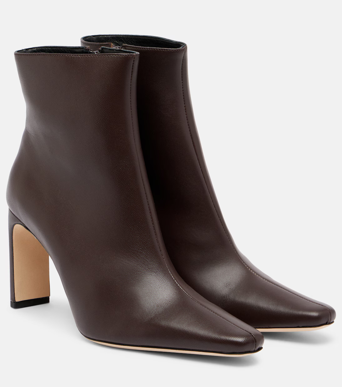 Wally 90 leather ankle boots | Mytheresa (US/CA)