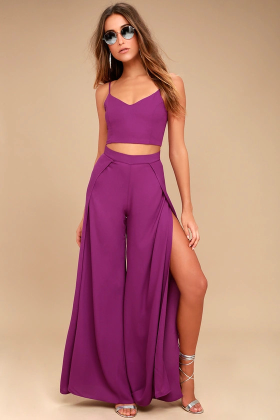Out Tonight Magenta Two-Piece Jumpsuit | Lulus (US)