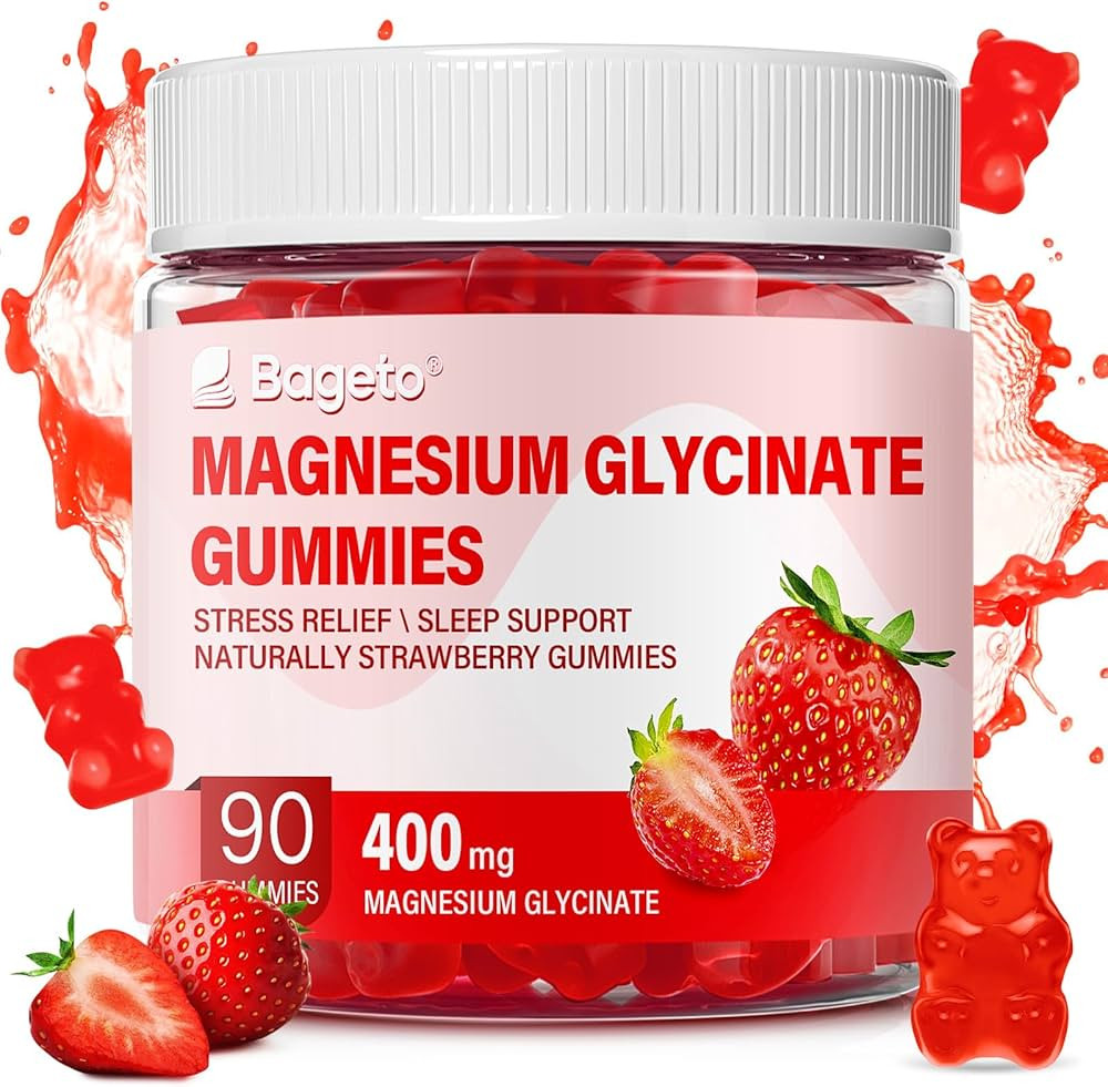 Magnesium Glycinate Gummies 400mg for Adults & Kids,90 Sugar Free Magnesium Gummies with 200mg Ma... | Amazon (US)