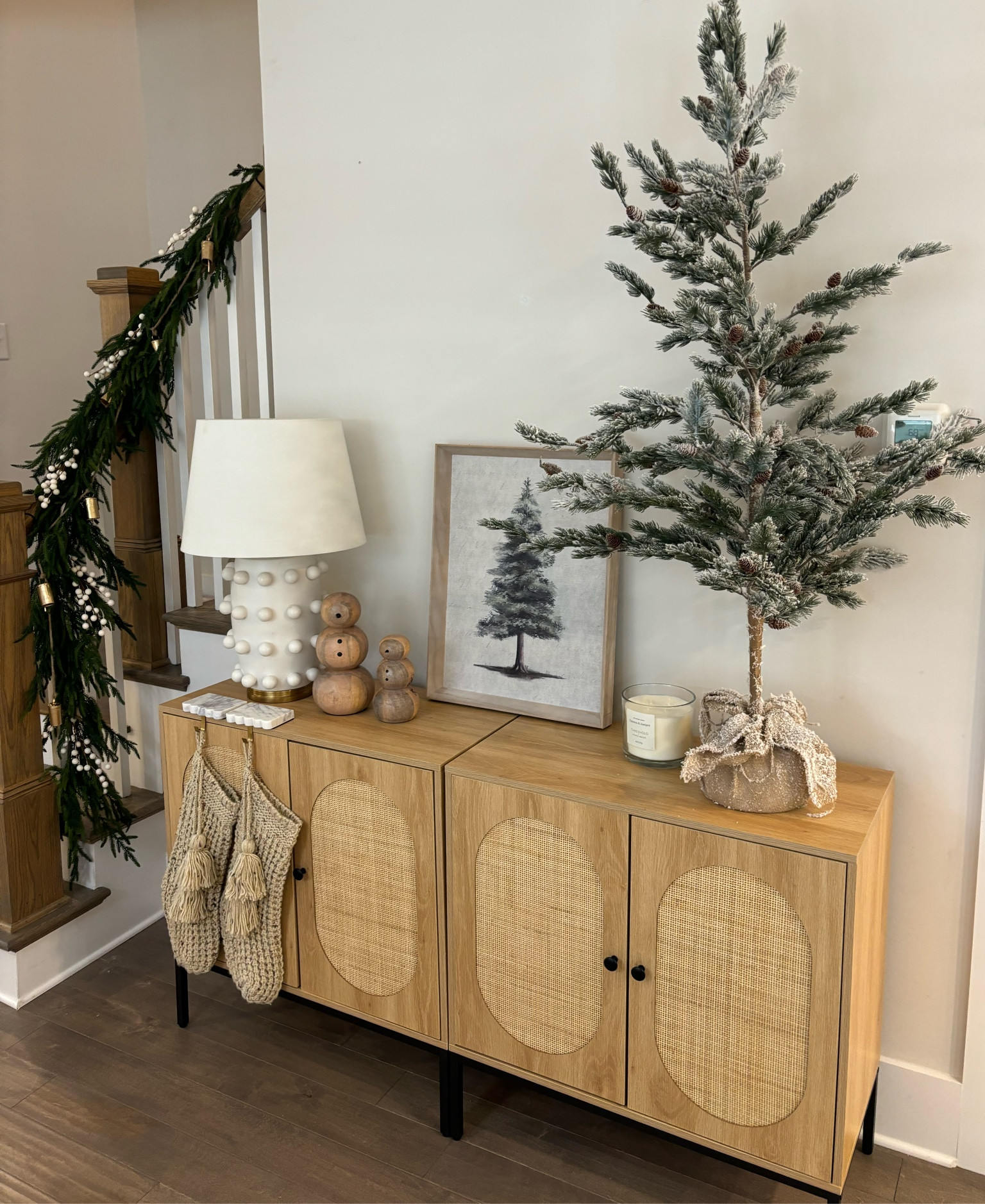Neutral Christmas sideboard decor 🌲🤍

Holiday decor / Walmart home finds / wooden snowman / flocked tree / decorate my entryway / sideboard styling / target holiday finds 

#LTKHome #LTKCyberWeek