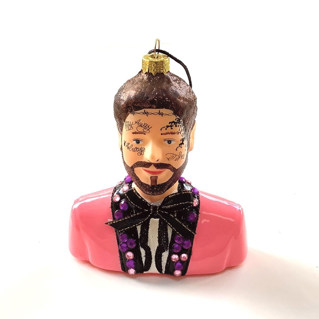Post Malone Glass Christmas Ornament - Etsy | Etsy (US)