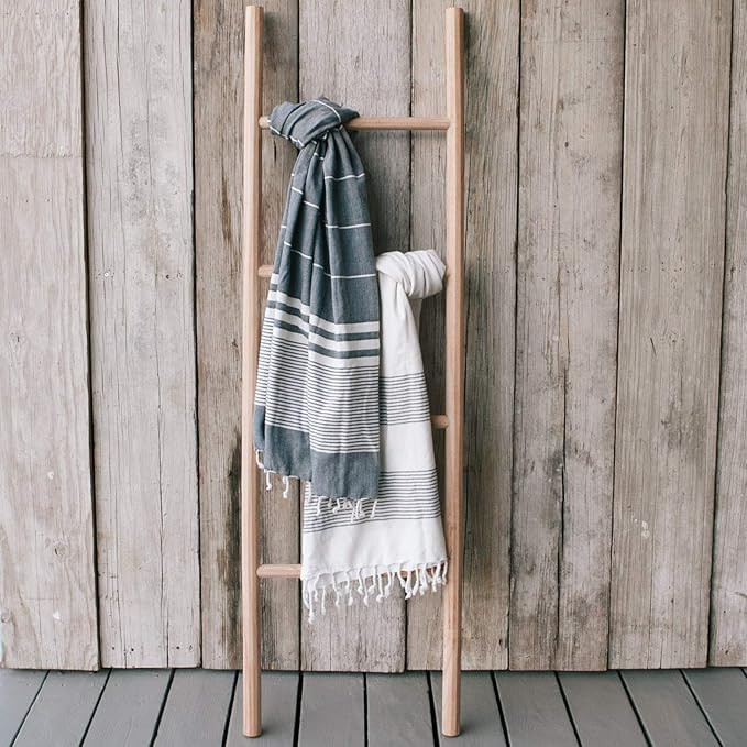 Sandstone & Sage Blanket-Ladder | Hand Made Natural 5ft Wooden Ladder Shelf | Farmhouse Decor to ... | Amazon (US)