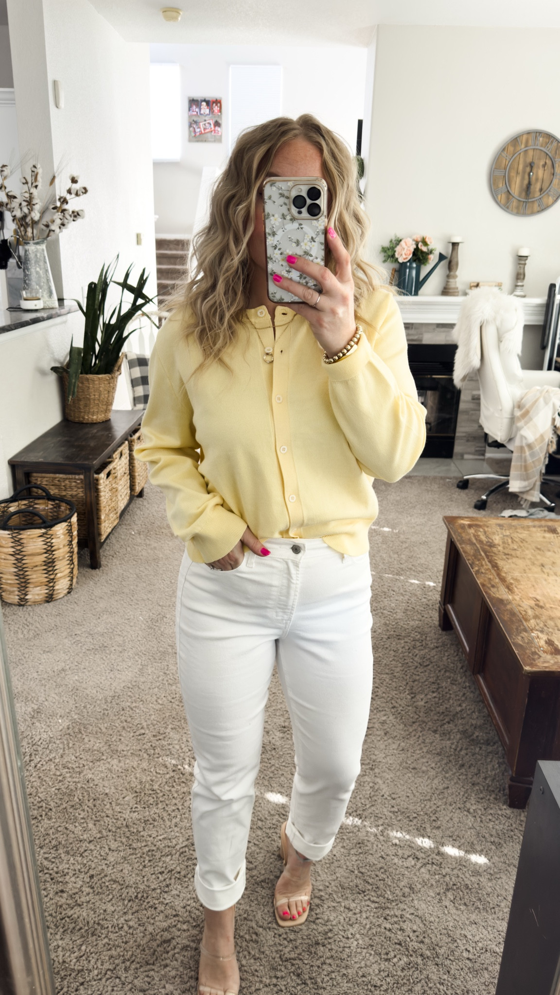 Early spring outfit idea — yellow light weight caridan, white jeans, and nude heels. Would be cute for work or church 







outfit inspo, outfit ideas, casual outfits amazon, amazon outfits every day, early spring outfits 

#LTKPetite #LTKSaleAlert #LTKootd