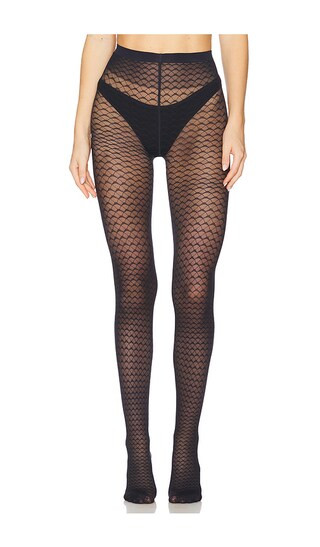 Graphic Pattern Tights in Deep Night | Revolve Clothing (Global)