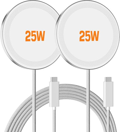 MagSafe 25W Wireless Charger for Apple Magnetic Fast Charging Pad | Compatible for iPhone 17 17e ... | Amazon (US)