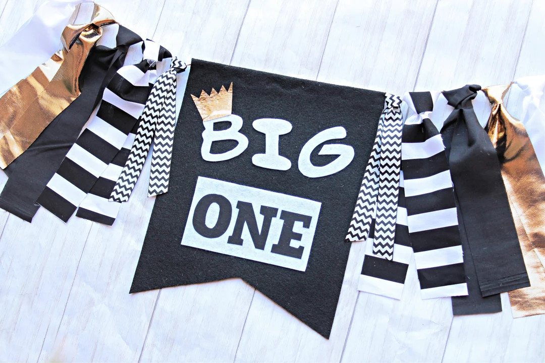 Notorious One Birthday, the Big One Birthday, Black and White Birthday Banner, First Birthday Hig... | Etsy (US)