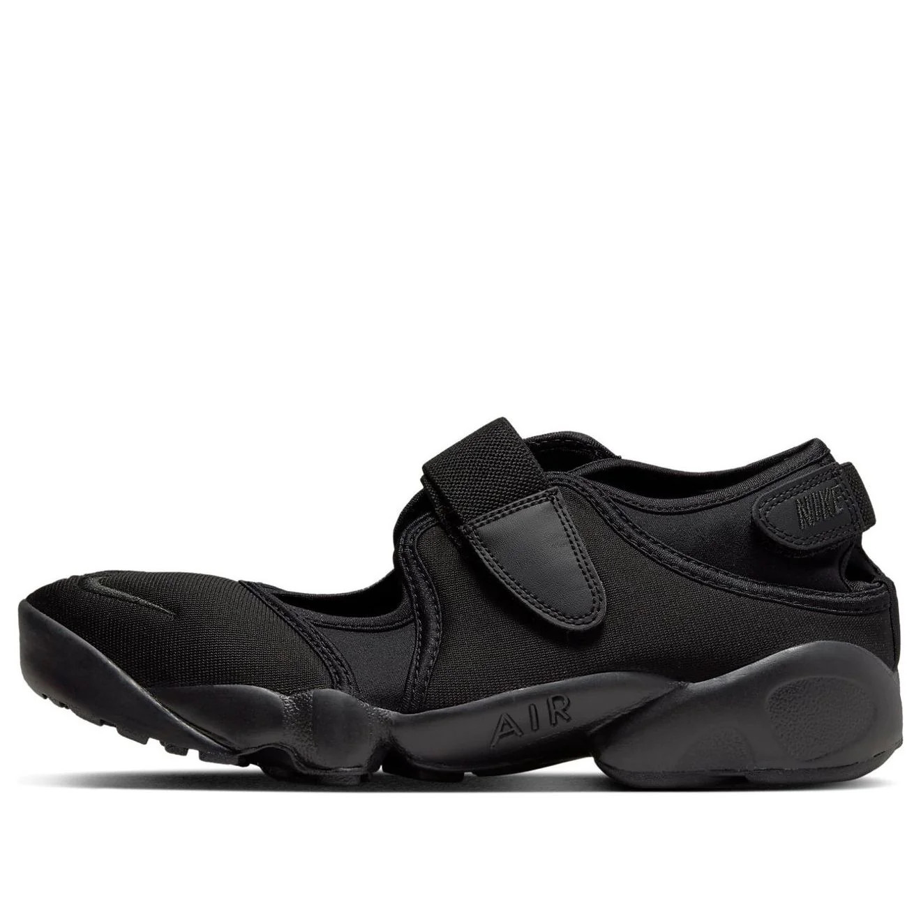 (WMNS) Nike Air Rift Lightweight Sports Sandals Black DZ4182-010 | KICKS CREW