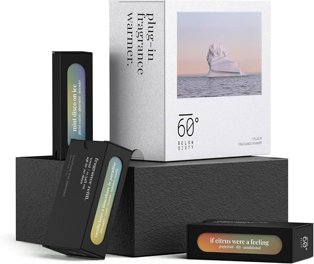 Plug-In Essential Oil Fragrance Diffuser | Electric Scent Diffuser with 3 Natural Fragrances | Co... | Amazon (US)