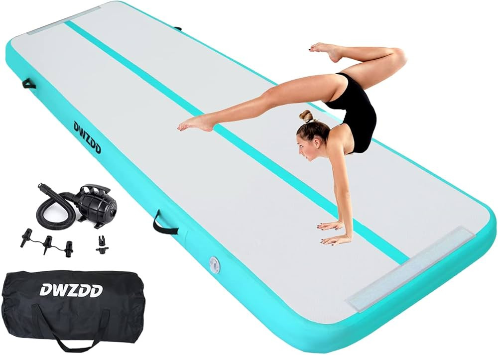 Dwzdd Gymnastics Air Mat 10ft/13ft/16ft/20ft Tumbling Mat Inflatable Gymnastics Tumble Track for ... | Amazon (US)