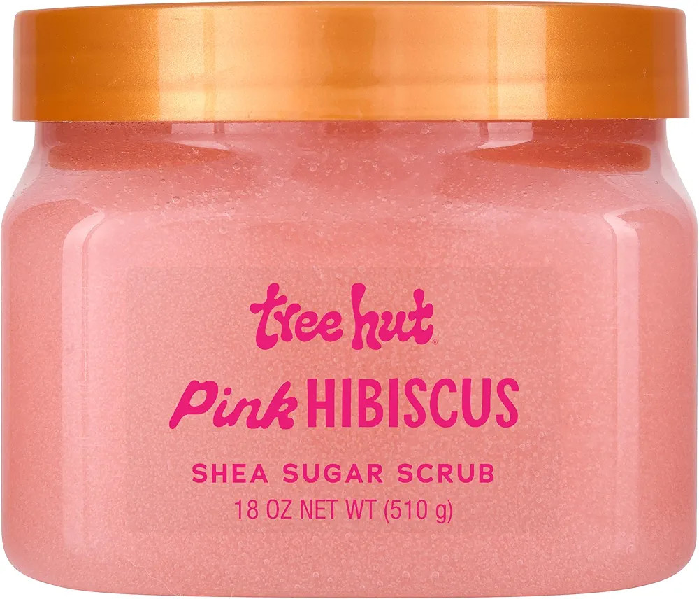 Tree Hut Pink Hibiscus Shea Sugar Scrub, Exfoliating, Hydrating & Moisturizing Body Scrub with Sh... | Amazon (US)