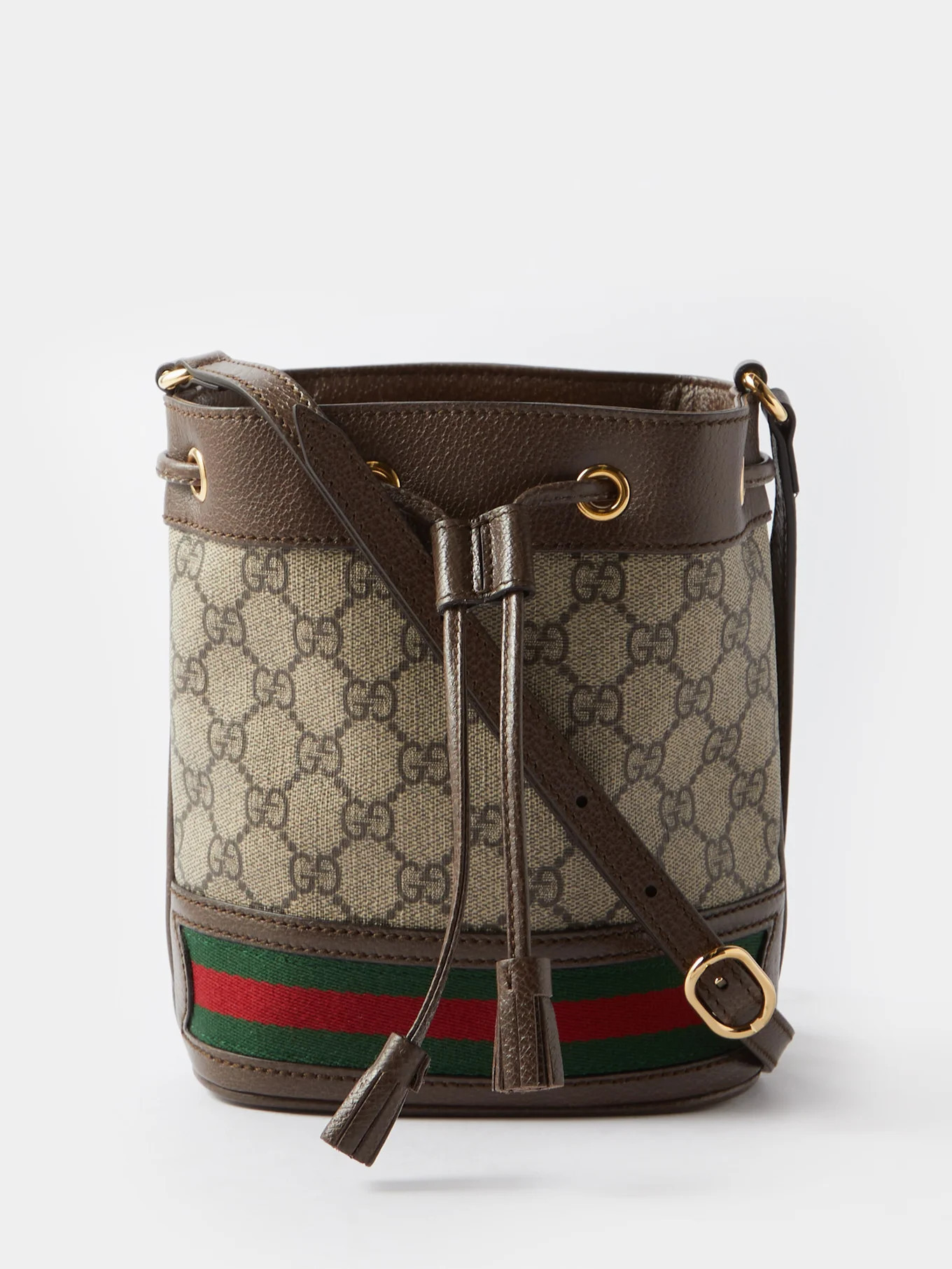 Ophidia mini GG supreme and leather bucket bag | Gucci | Matches (US)