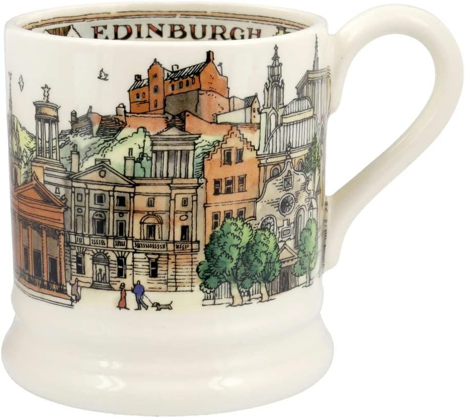Emma Bridgewater Handmade Ceramic Cities Of Dreams Edinburgh Scotland Gift Half-Pint Coffee and T... | Amazon (US)