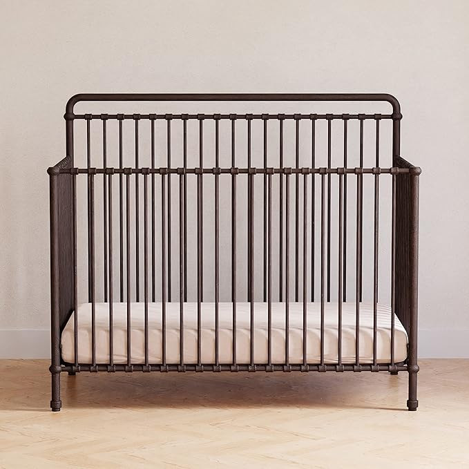 Namesake Winston 4-in-1 Metal Baby Crib Convertible to Toddler Bed & Daybed & Full-Size Bed - GRE... | Amazon (US)