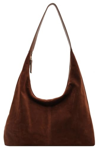 Trendy Suede Crescent Shoulder Bag Women Tote Bag Satchels Crossbody Purse Top-handle Travel Coll... | Amazon (US)