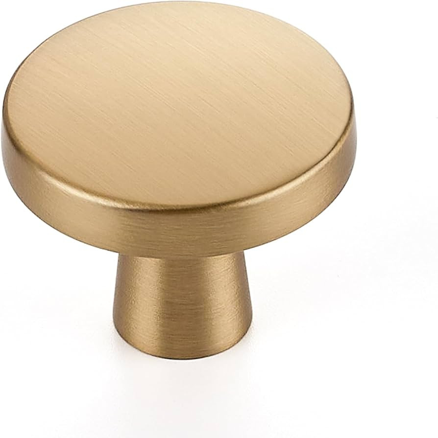 Ravinte 25 Pack Drawer Pulls 1-1/4 Inch Kitchen Cabinet Knobs Solid Round Dresser Drawer Knobs Ch... | Amazon (US)