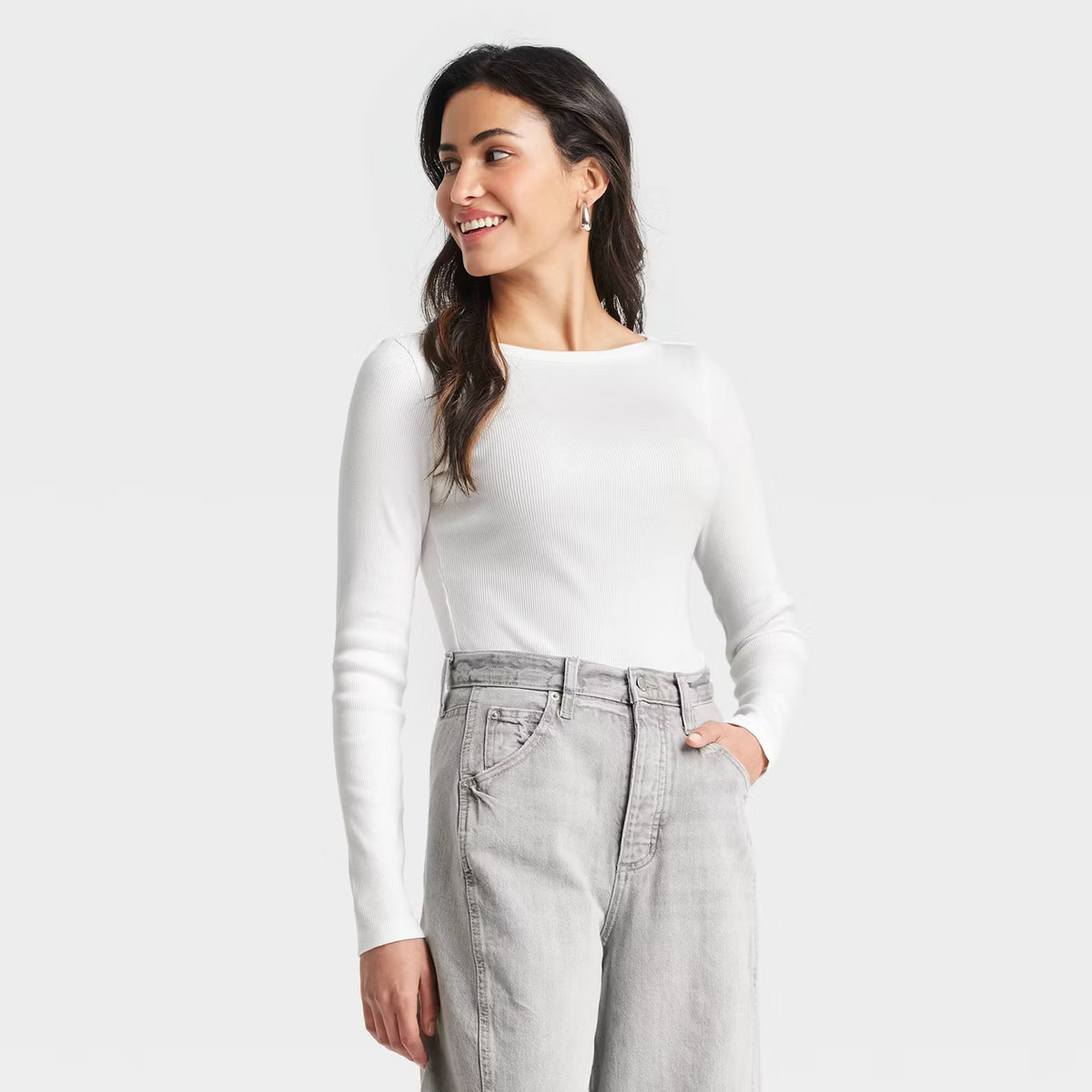 Women's Long Sleeve Boat Neck T-Shirt - Universal Thread™ | Target