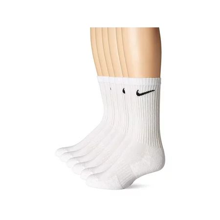 Nike Everyday Cushion Crew Socks, Unisex Nike Socks,, White/Black, Size Large | Walmart (US)
