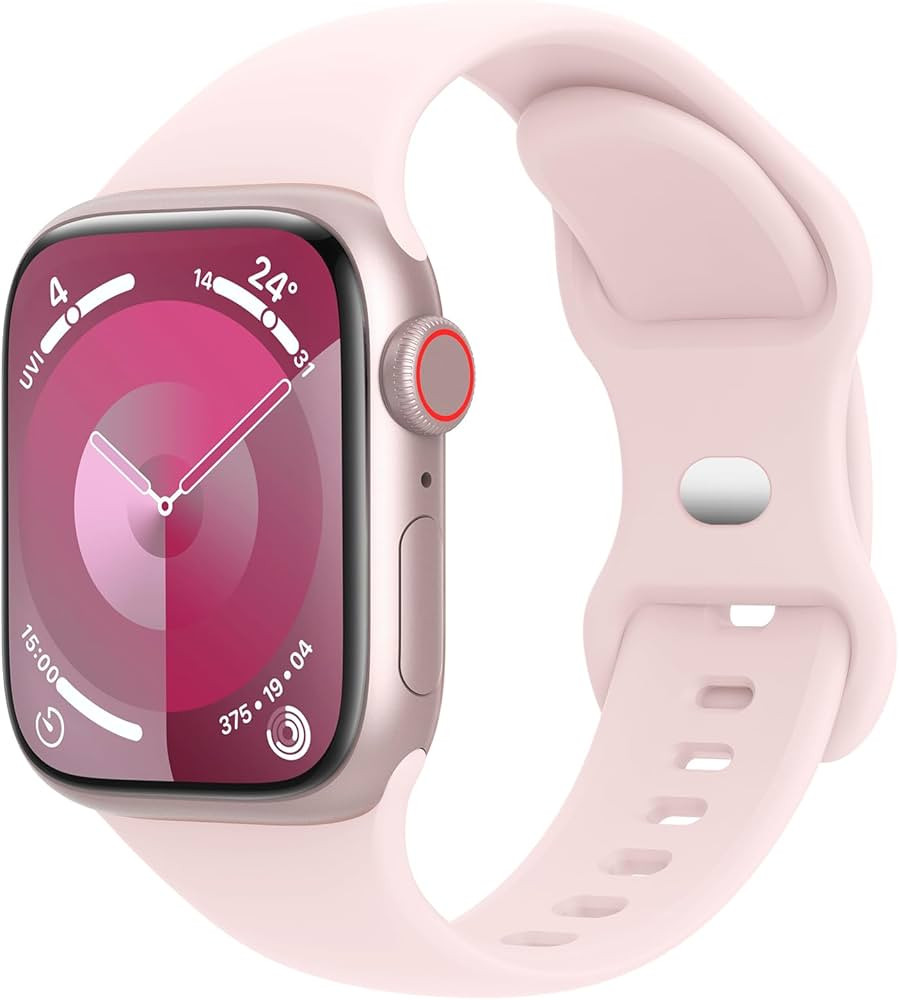 Sport Bands Compatible with Apple Watch Band 38mm 40mm 41mm 42mm 44mm 45mm 49mm Women Men,Soft Si... | Amazon (US)