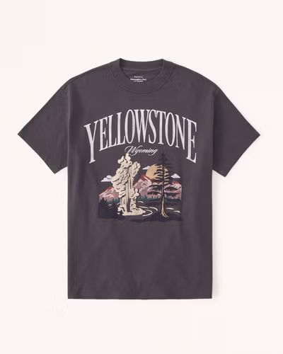 Oversized Boyfriend Yellowstone Graphic Tee | Abercrombie & Fitch (US)