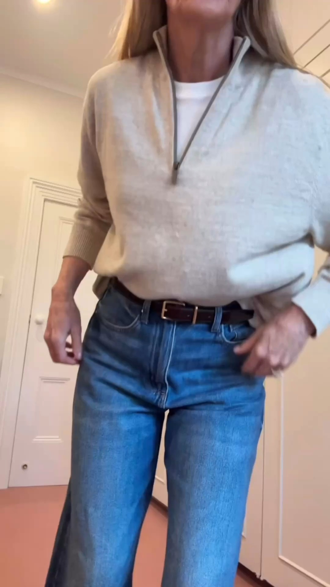 Here’s a quick way to replicate a Chanel look without  spending all the $$$$!
I saw this look in a recent Chanel show and thought that the zip knit reminded me of those knits that (mostly older) men wear and I could try using a men’s knit to get that look. Turns out that the men’s ones are often in quite a heavy fleece fabric so hard to tuck but I found this fine merino version that did the trick!

#LTKwinter #LTKautumn #LTKstyletip