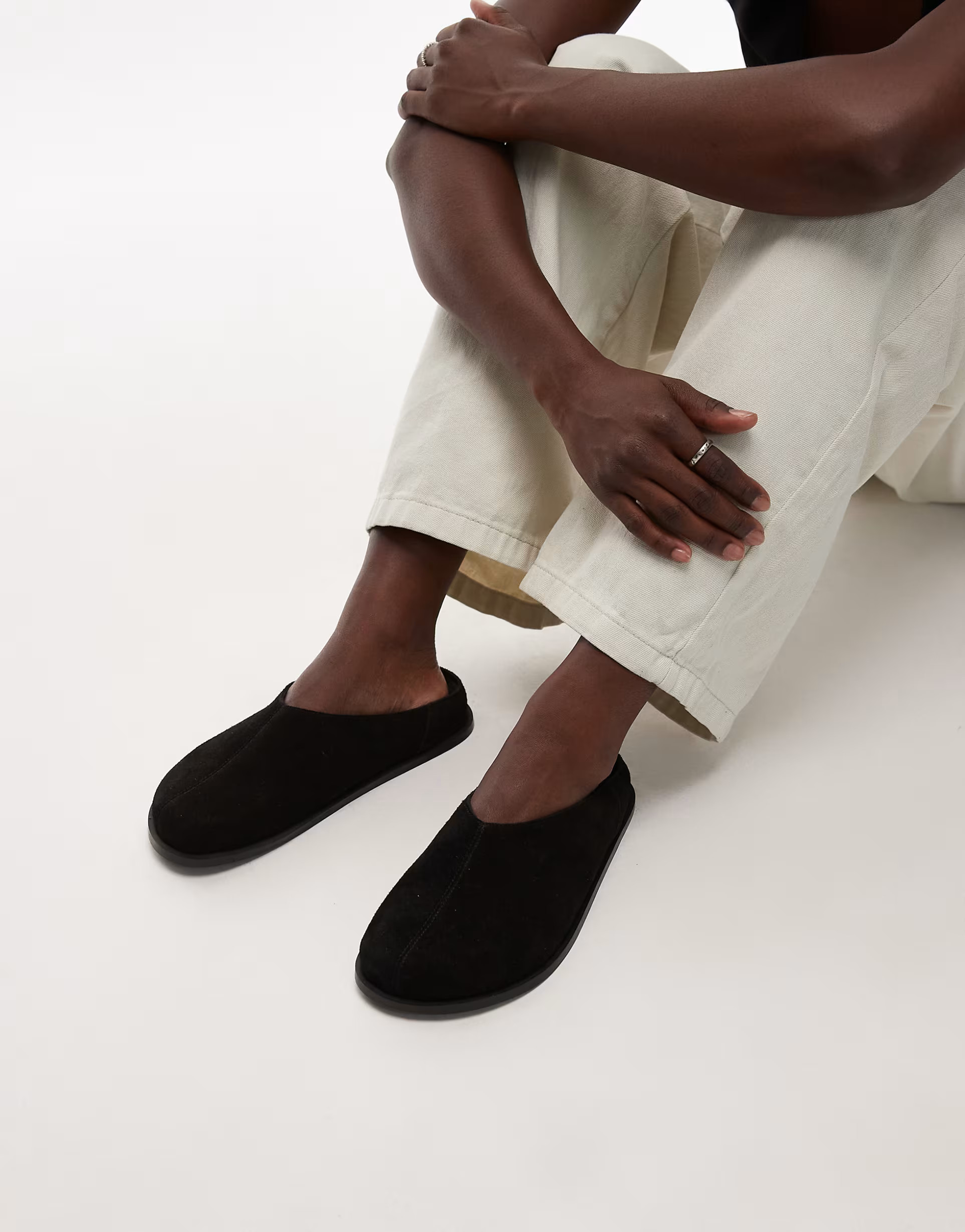 Topshop Abbie suede mules in black | ASOS | ASOS (Global)