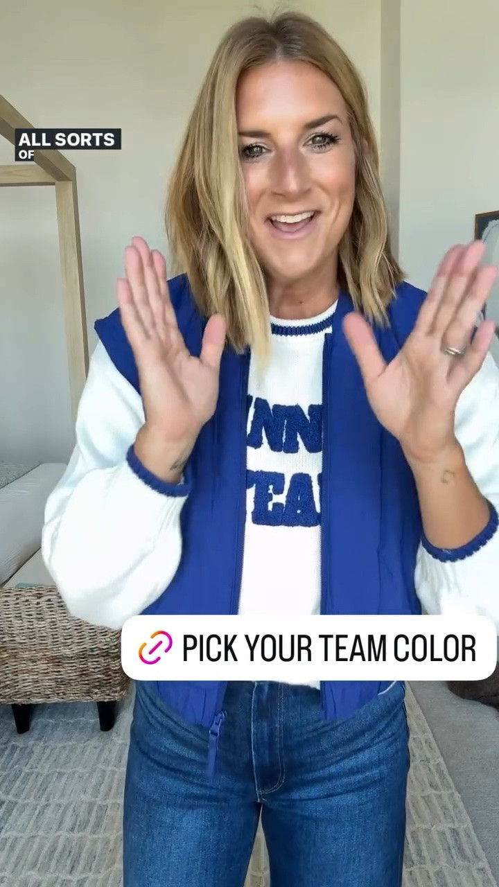 Grab your team color [or 2] in the famous game day vest @Target 👇👇👇

#LTKSeasonal #LTKootd #LTKdayinmylife