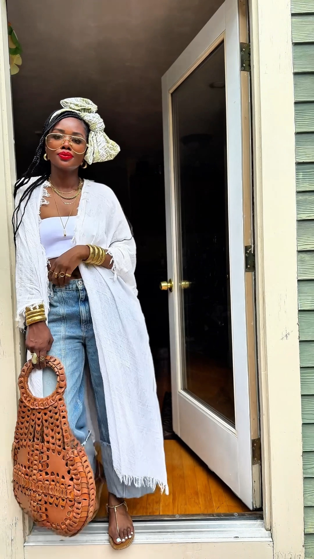 Summer isn’t over yet! This is an Easy summer outfit idea: wide-leg jeans, tube top, lightweight kimono, and layered jewelry. Perfect for casual weekends, errands, or a summer getaway.
Keywords: wide-leg jeans outfit, kimono summer outfit, tube top casual style, accessories for women over 40. I’m 5’2 BTW!

#LTKOver40 #LTKSeasonal #LTKFindsUnder100