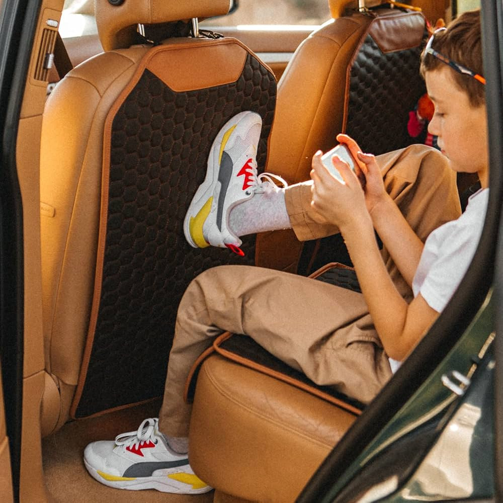 Kick Mat Back Seat Protector Hexy 1 pc - Car Back Seat Cover for Kids Feet - Waterproof & Sturdy ... | Amazon (US)