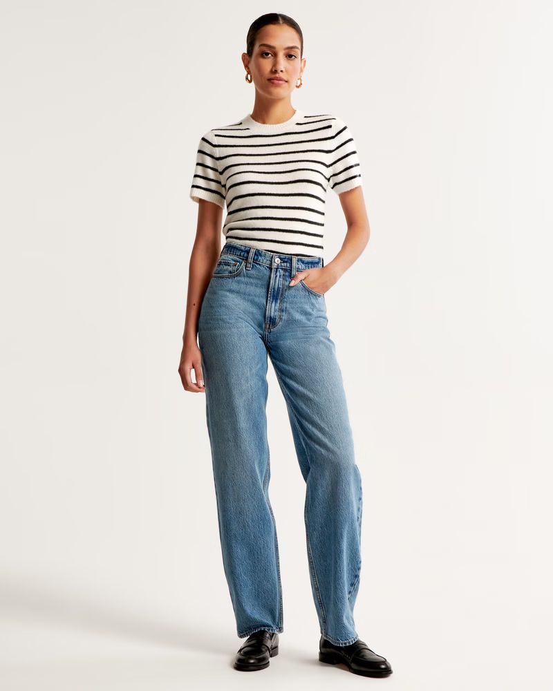 High Rise Taper Jean | Abercrombie & Fitch (US)