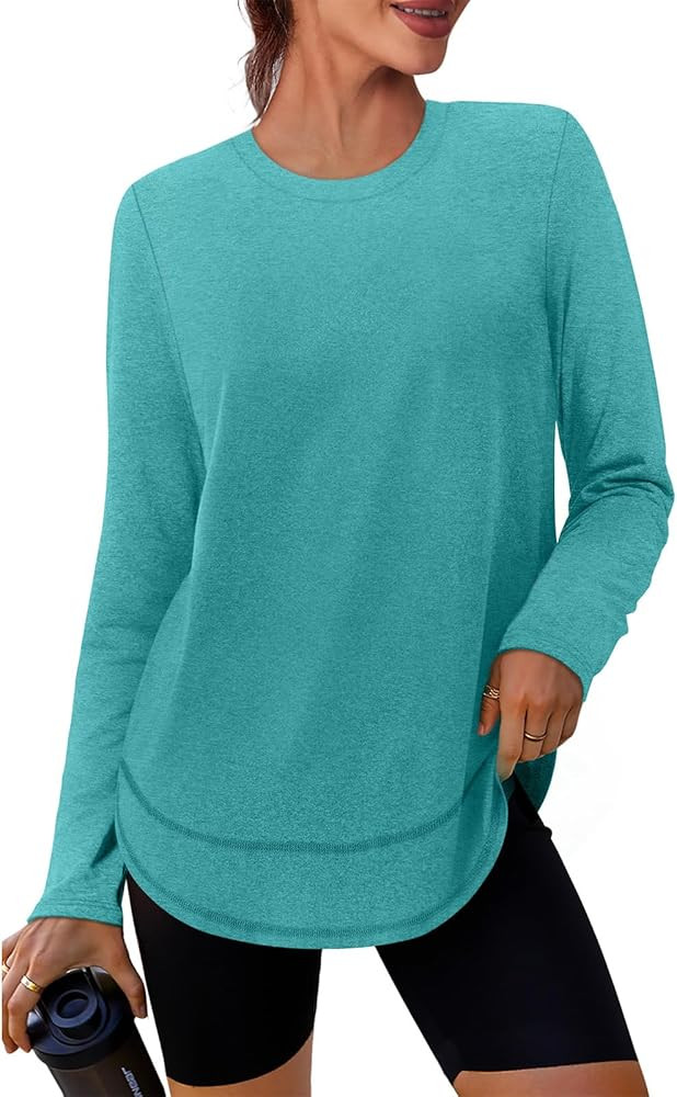 XIEERDUO Women's Workout Tops Long Sleeve Quick Dry UPF 50+ Sun Protection Shirts for Hiking Runn... | Amazon (US)