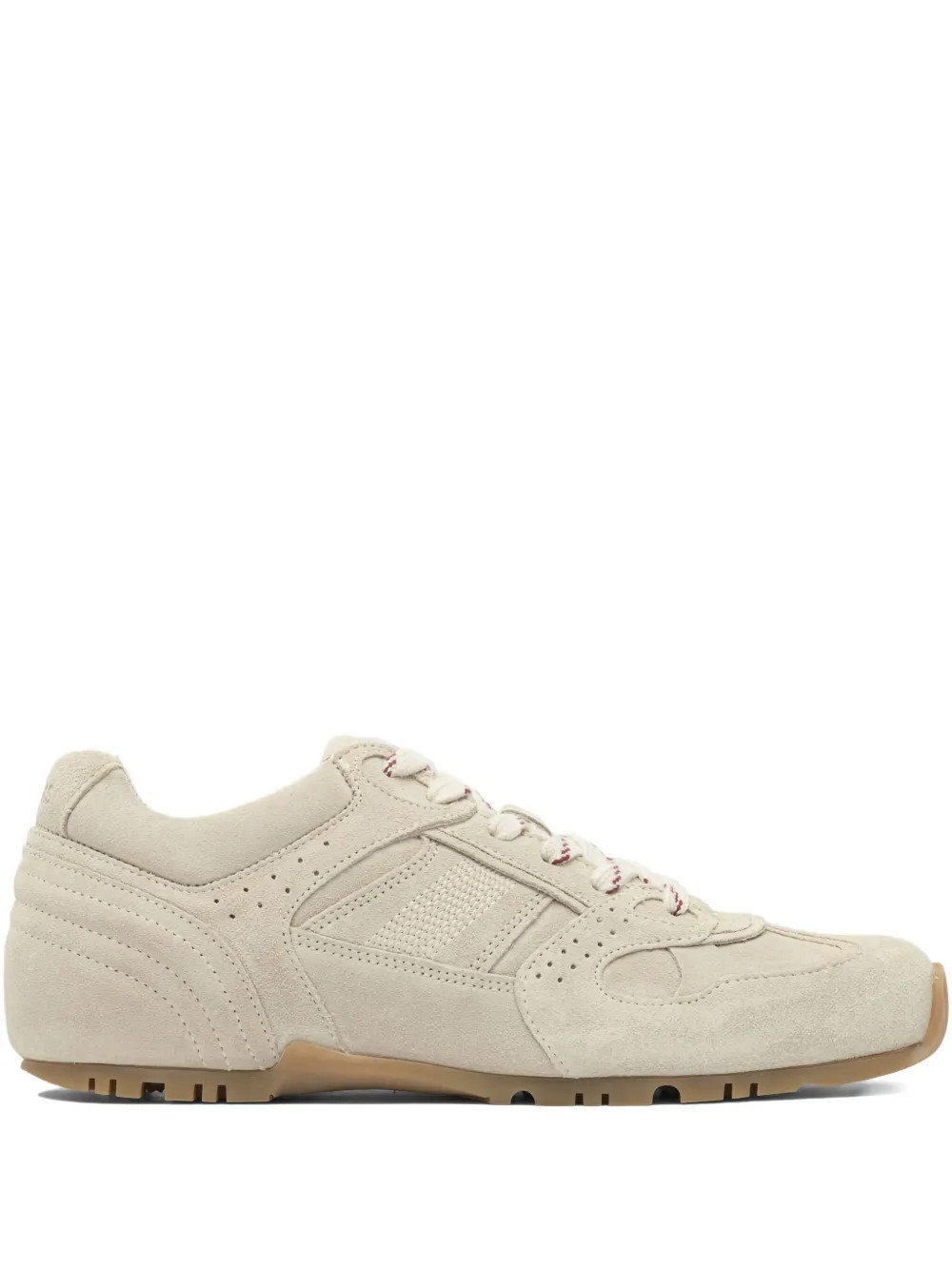 suede leather lace-up sneakers | Farfetch Global