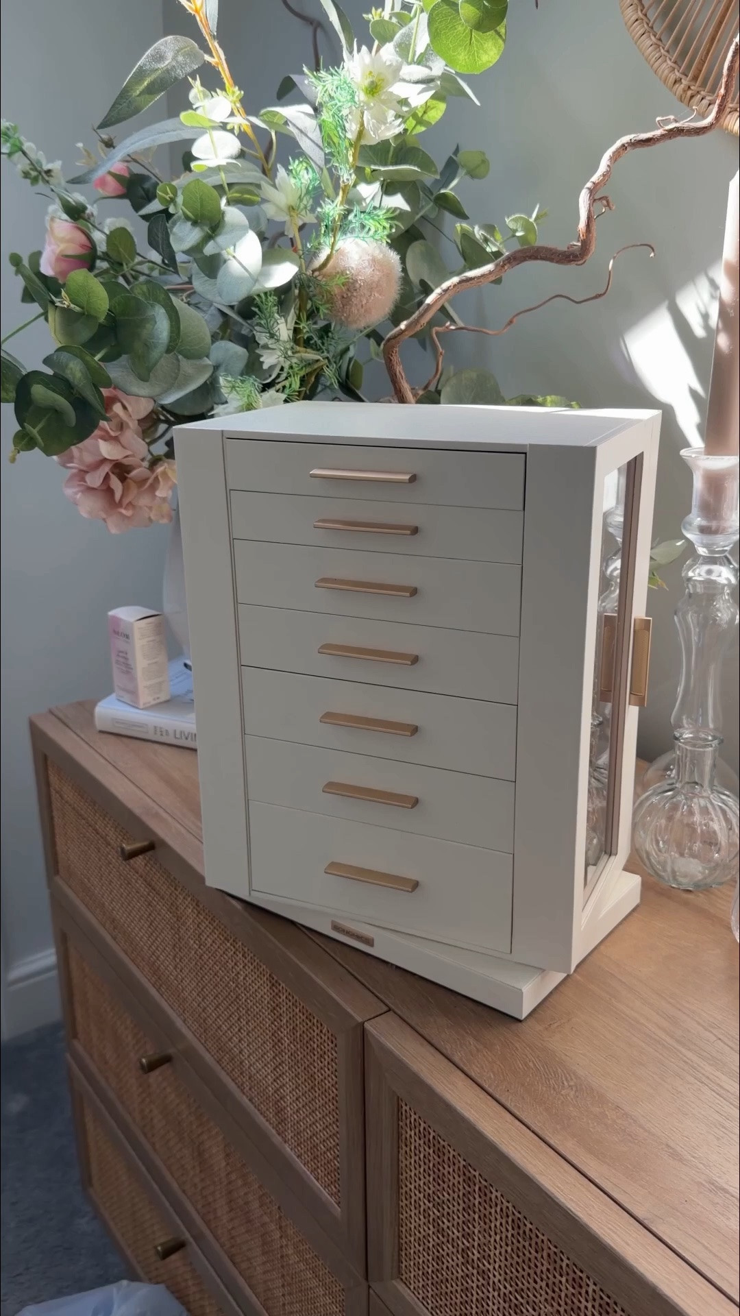 bought this rotating jewellery box for my room and it looks so pretty! It holds quite a lot, and the clear design means you can easily see everything while keeping all your jewellery tidy and organised. It comes in different colours, but I absolutely love the Cloud White one. I have the large size, and I also bought the smaller one for Rosie’s room. Into ours from Amazon AD #amazon

#LTKuk #LTKbeauty #LTKluxury