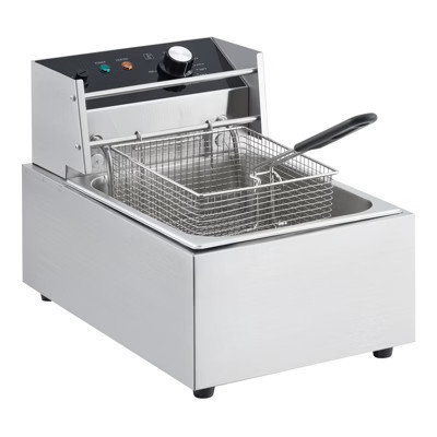 COZONY 3600W Commercial Deep Fryer, Stainless Steel Double Basket Countertop Frying Machine with Temperature Control | Target