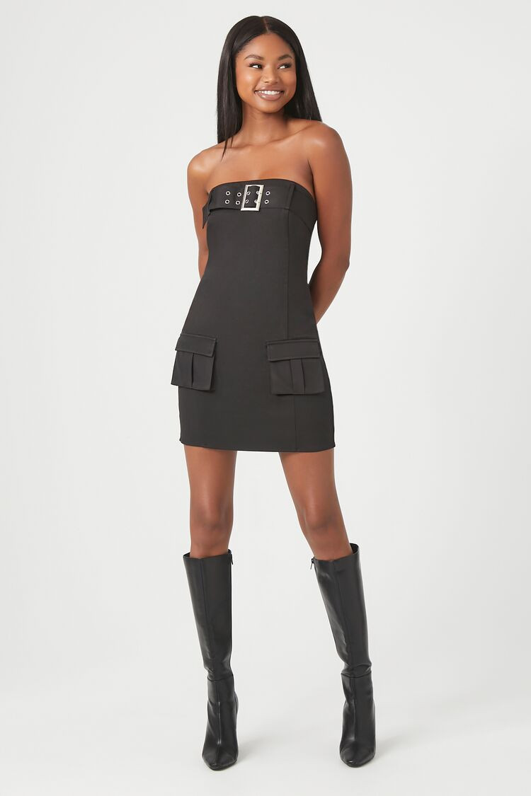 Belted Cargo Mini Tube Dress | Forever 21 | Forever 21 (US)