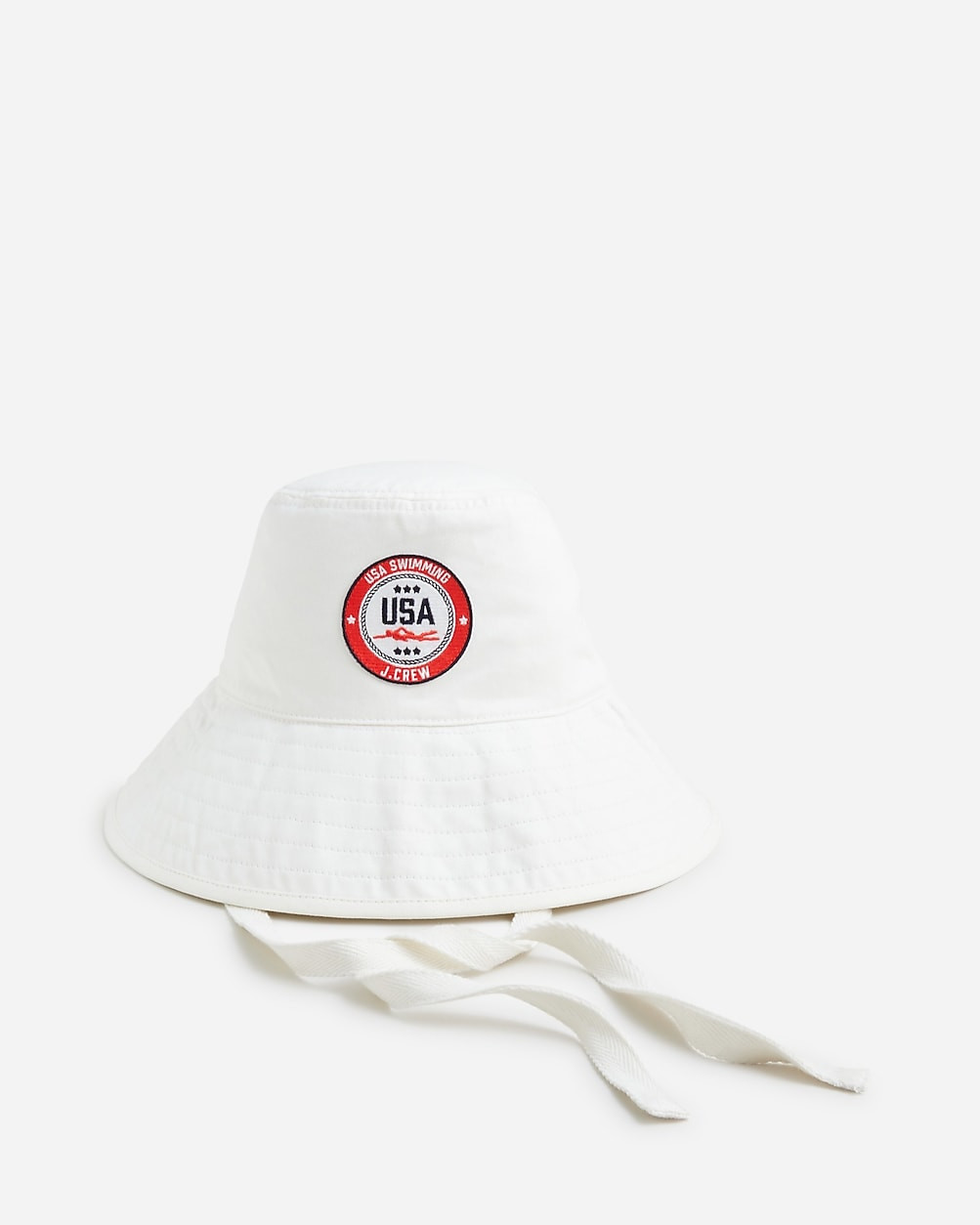Limited-edition USA Swimming® X J.Crew bucket hat with ties | J. Crew US