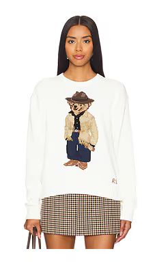 Polo Ralph Lauren Bear Long Sleeve Pullover in Parchment Cream from Revolve.com | Revolve Clothing (Global)