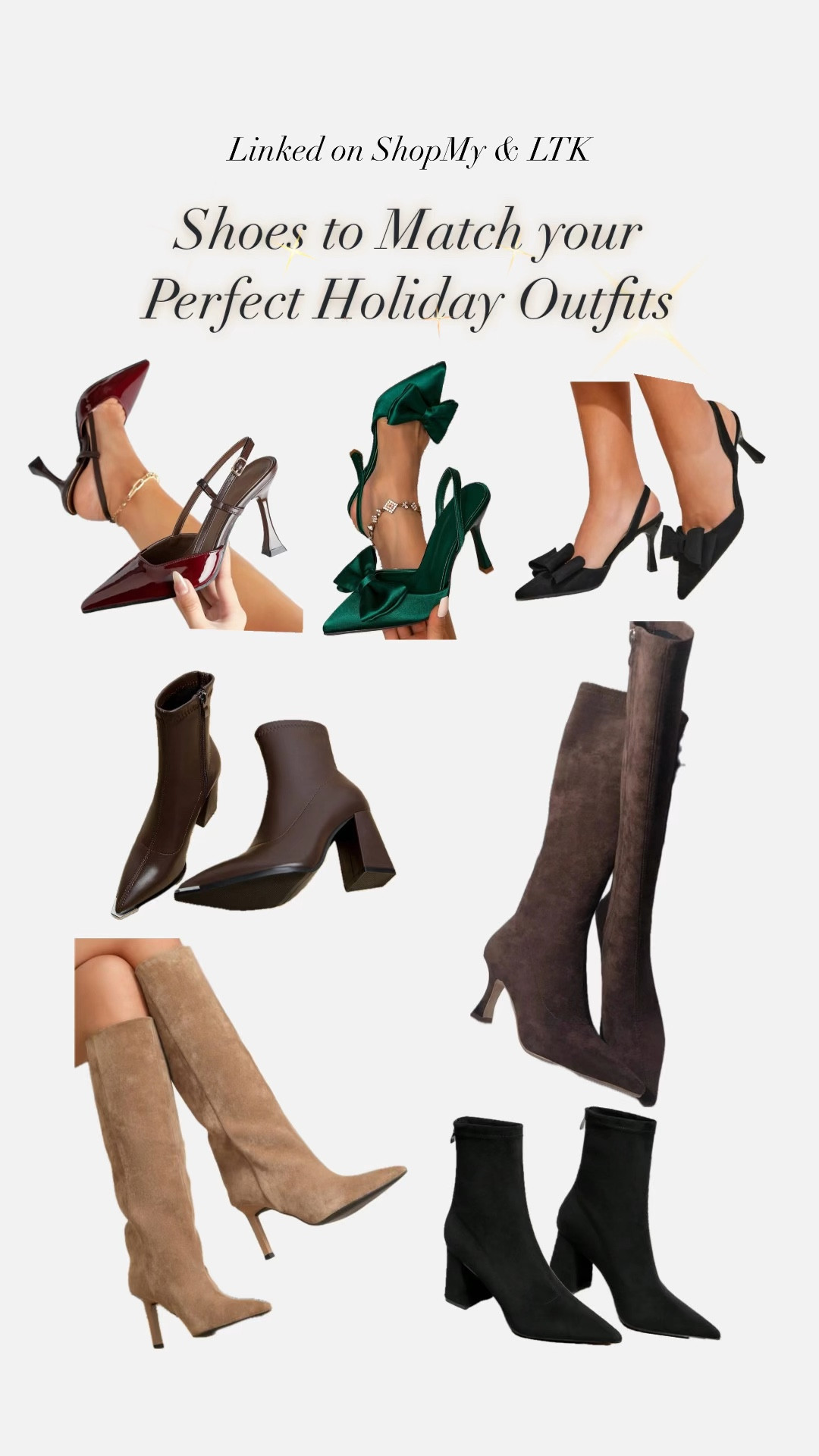 Cutest Shoes to Match your Holiday Outfits and honestly perfect for all Fall/Winter Season. 

#LTKSeasonal #LTKHoliday #LTKShoeCrush